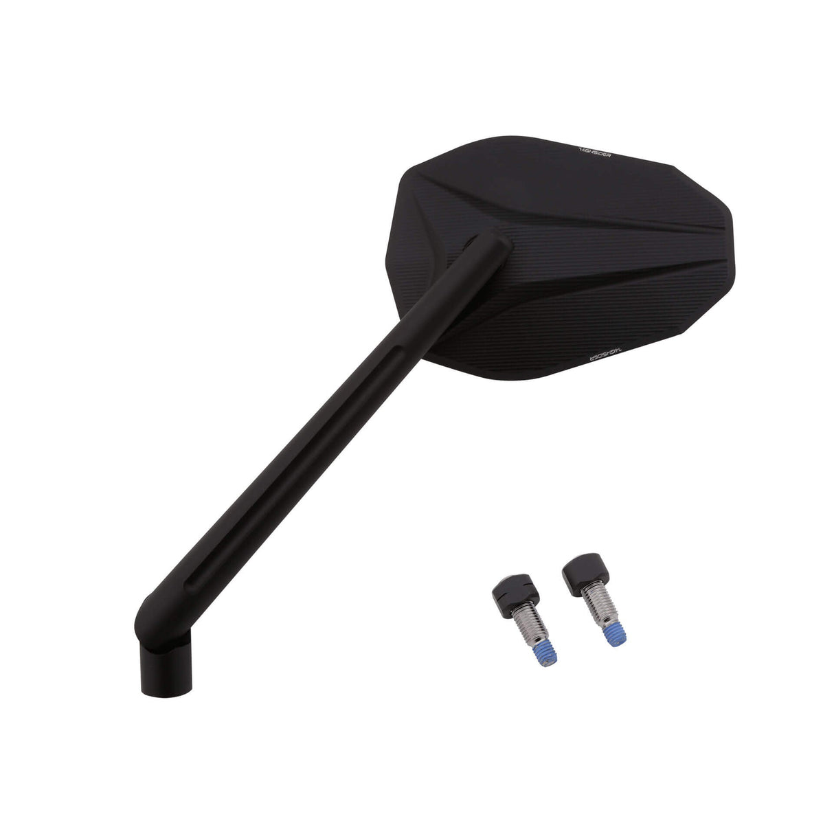 Lenkerspiegel HIGHSIDER VICTORY-X XL, schwarz matt, E-geprüft, M10 Gewinde