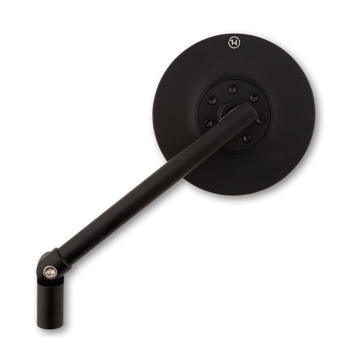 Lenkerspiegel HIGHSIDER CONERO BLACK EDITION, schwarz matt, E-geprüft, M10 Gewinde