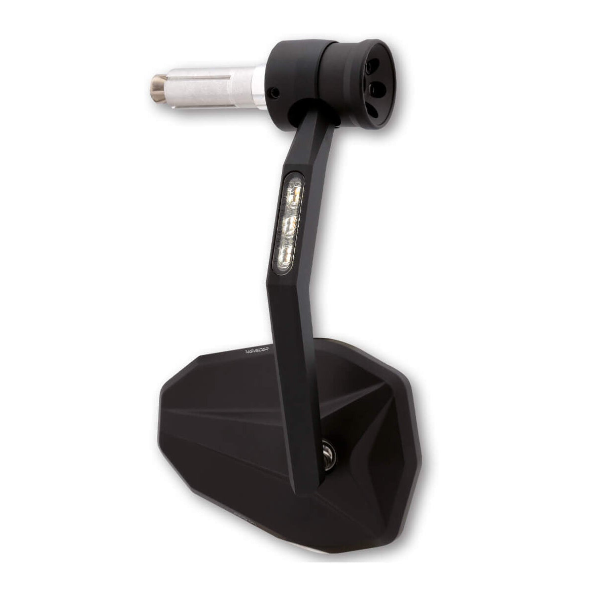 Lenkerendenspiegel HIGHSIDER VICTORY RIM mit LED Blinker & Positionslicht, Klemmbereich 12-22 mm