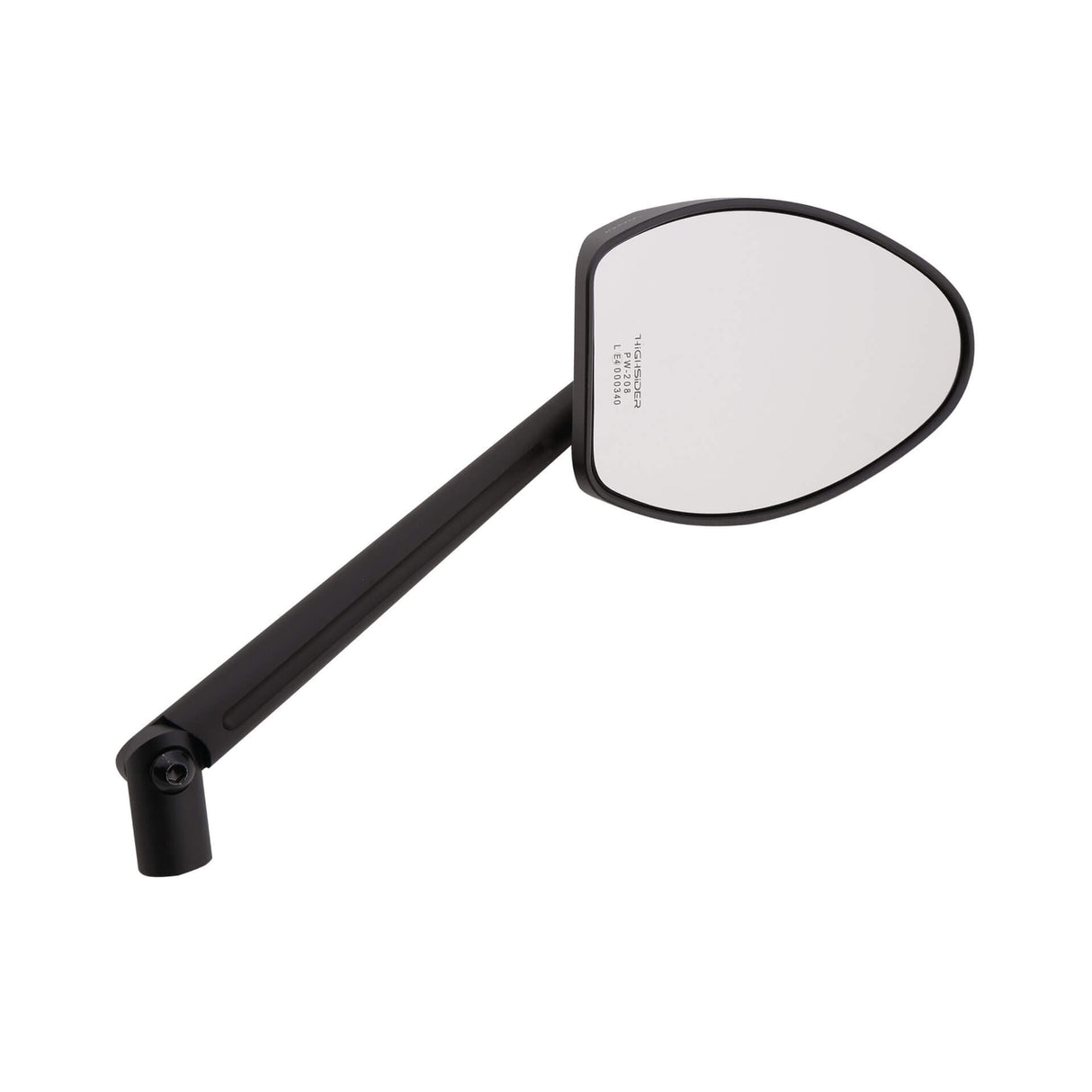 Lenkerspiegel HIGHSIDER FERRARA 2 XL, schwarz, E-geprüft, M10 Gewinde