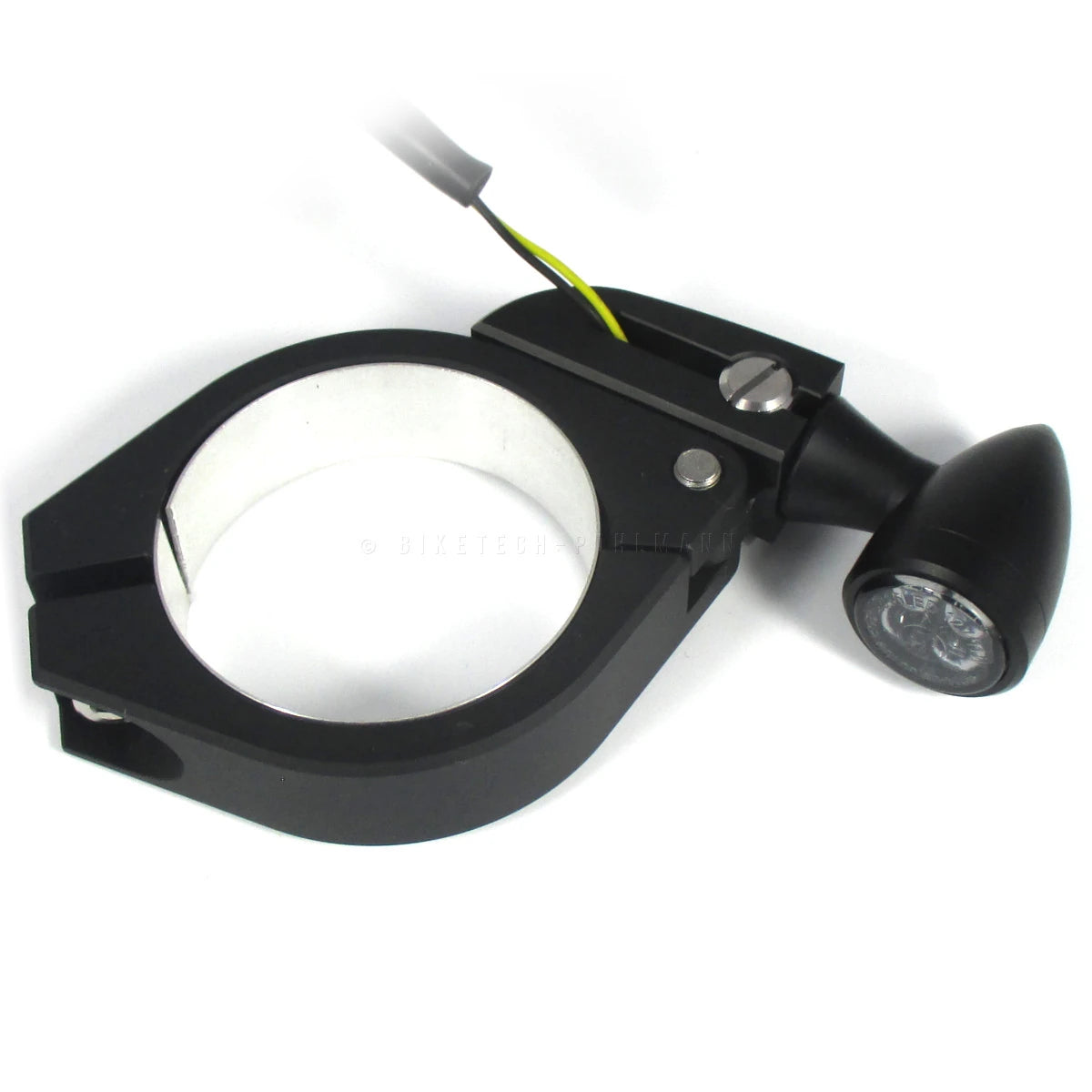 Blinkerhalter Set HIGHSIDER, Alu, Schwarz für M8 Blinker
