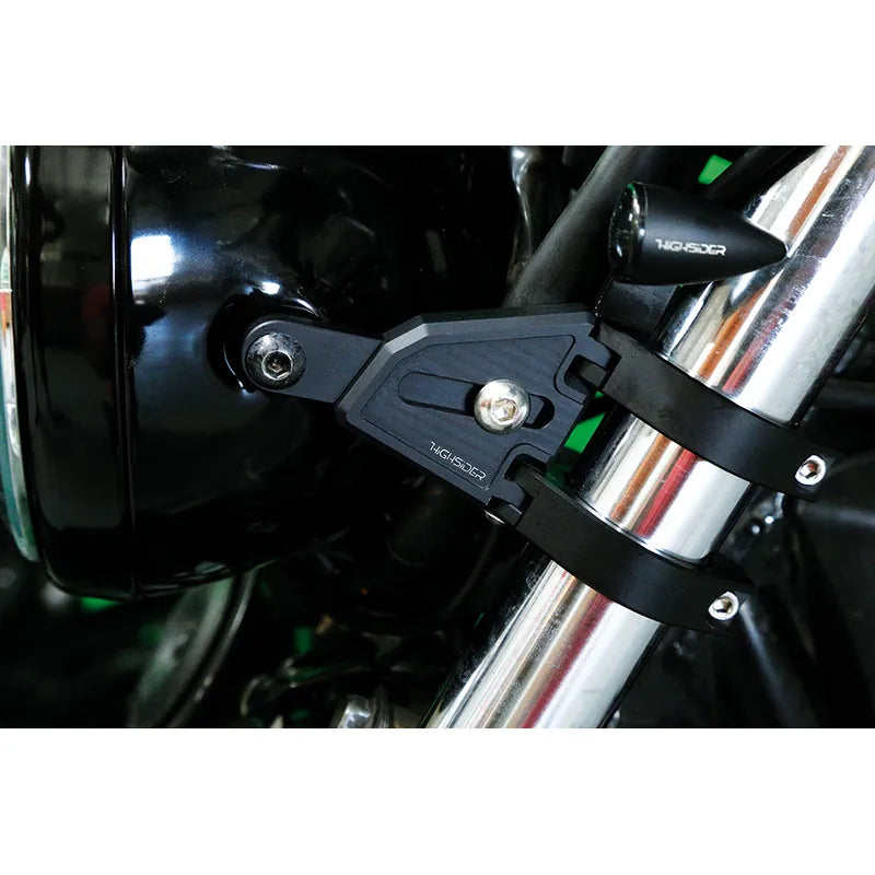 Lampenhalter-Set Highsider Pro Extend Alu schwarz, Länge verstellbar