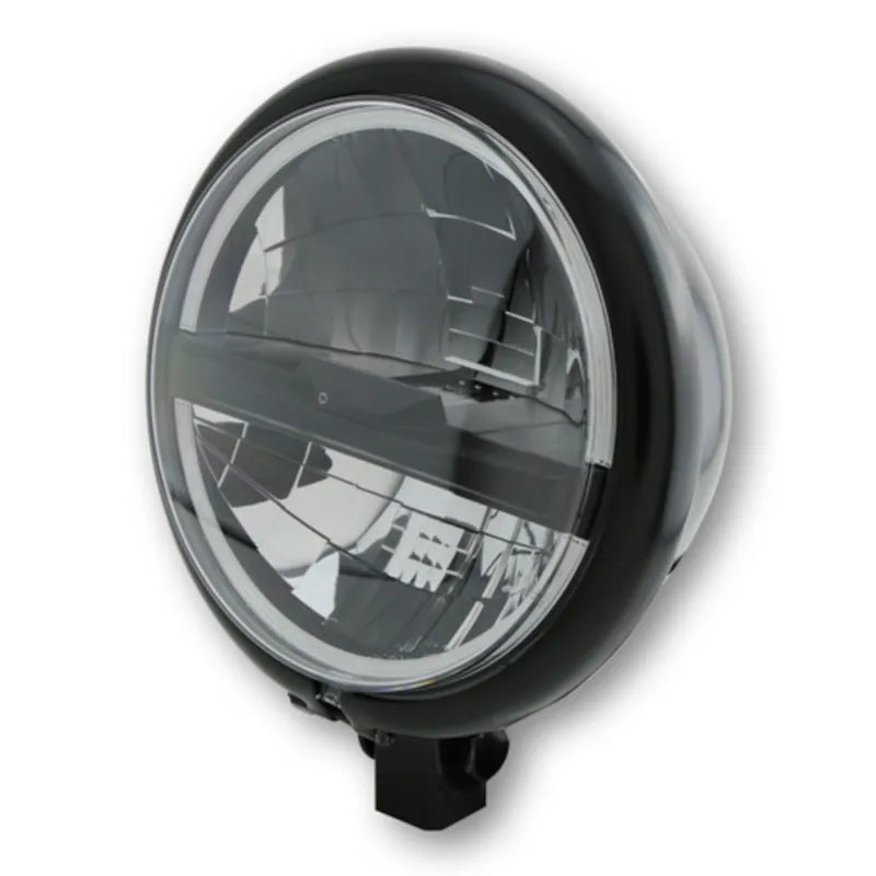 LED-Scheinwerfer 5 3/4 Zoll Highsider Pro Bates Style Typ 5, Schwarz, Unten