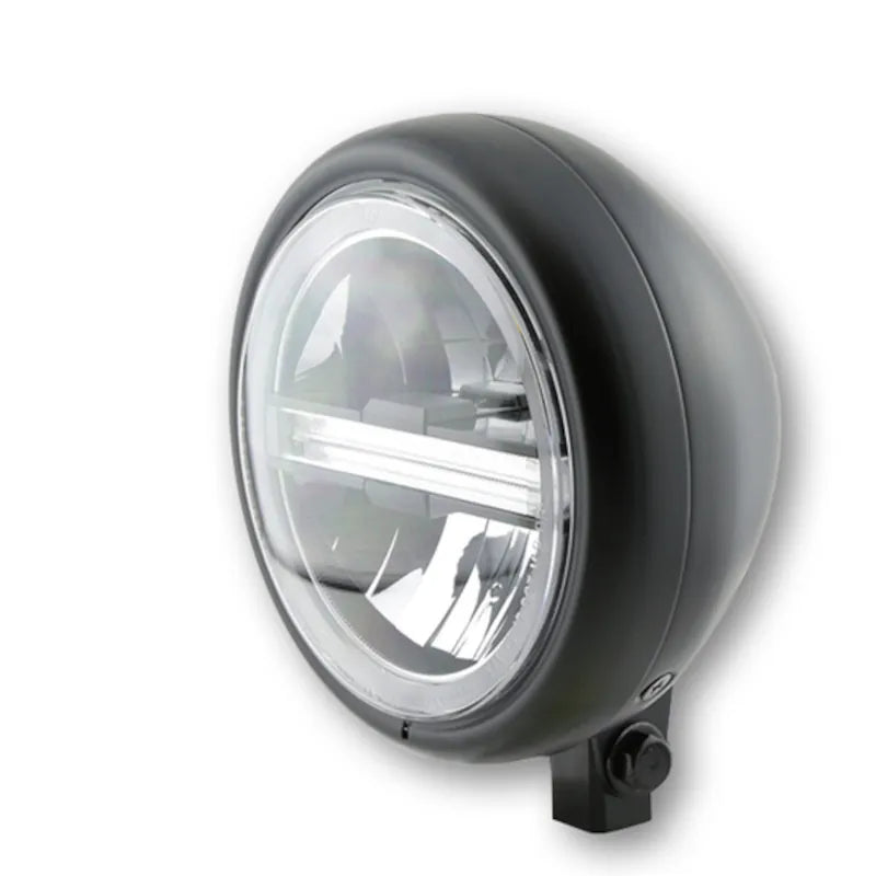 LED-Scheinwerfer 5 3/4 Zoll Highsider Pro Pecos Typ 6, Mattschwarz, Unten