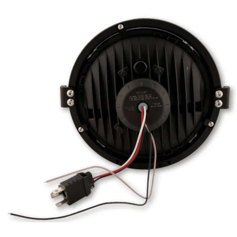 LED-Scheinwerfer 7 Zoll Highsider Pro Frame-R1 Typ 3, Mattschwarz, Seitlich