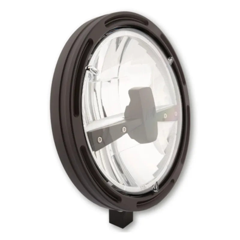 LED-Scheinwerfer 7 Zoll Highsider Pro Frame-R1 Typ 3, Mattschwarz, Unten