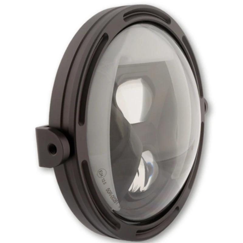 LED Hauptscheinwerfer Highsider Pro Frame-R1 Typ 8 schwarz Ø 200 mm seitlich