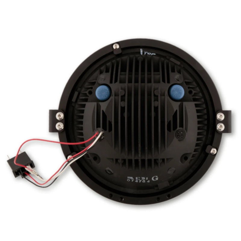 LED Hauptscheinwerfer Highsider Pro Frame-R1 Typ 8 schwarz Ø 200 mm seitlich