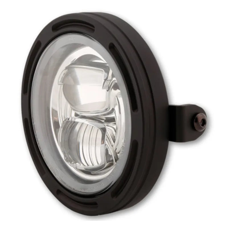 LED-Scheinwerfer 5 3/4 Zoll Highsider Pro Frame-R2 Typ 7, Mattschwarz, Seitlich