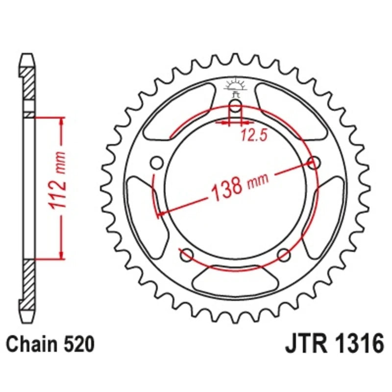 Kettenkit Stahl EK-Chain 520 SRX2 118/17/38 – Honda X-ADV 750 / Forza 750