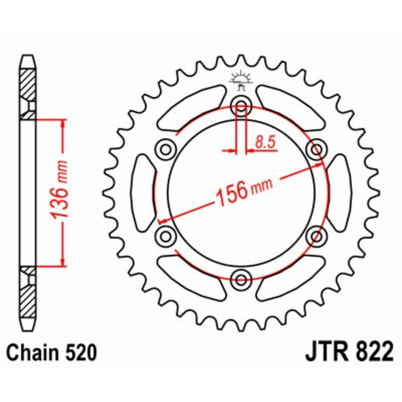 Kettenrad JTR 822