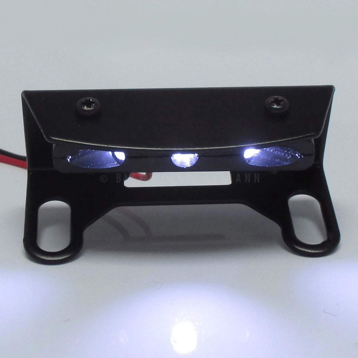 LED Kennzeichenbeleuchtung Set Progress Line Trio Typ 2, Schwarz, E-geprüft