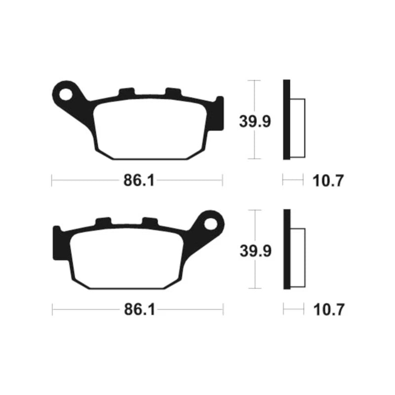 Bremsbeläge TECNIUM MA114 Organisch