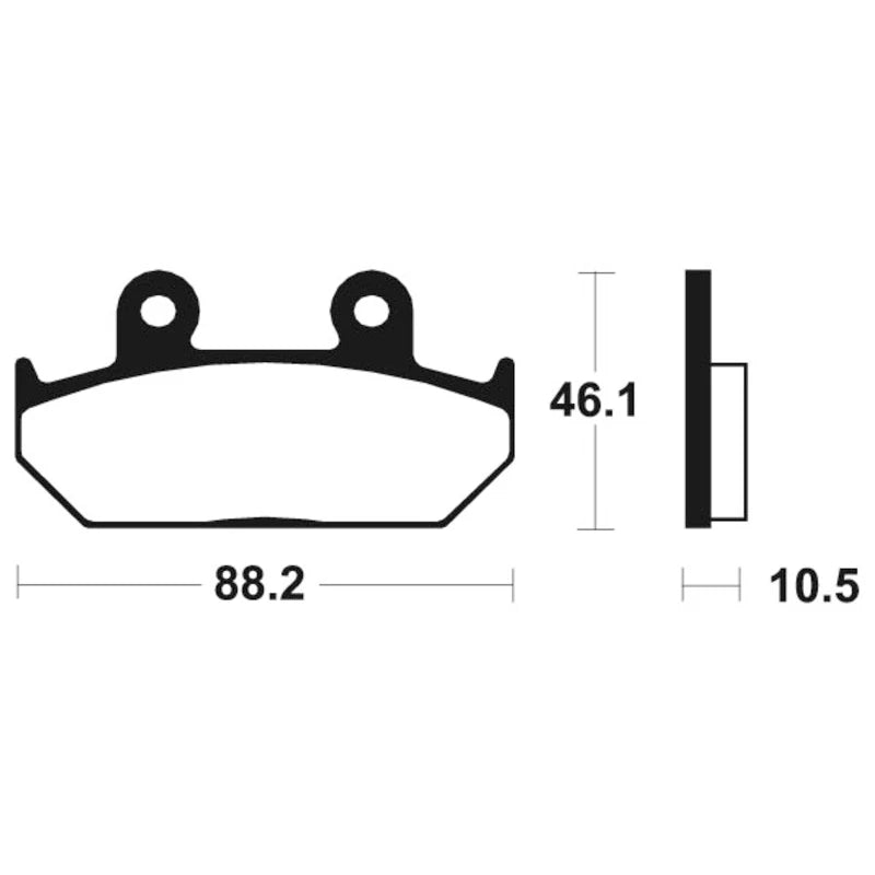 Bremsbeläge TECNIUM MA147 Organisch