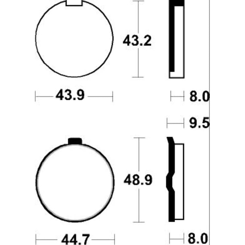 Bremsbeläge TECNIUM MA24 Organisch