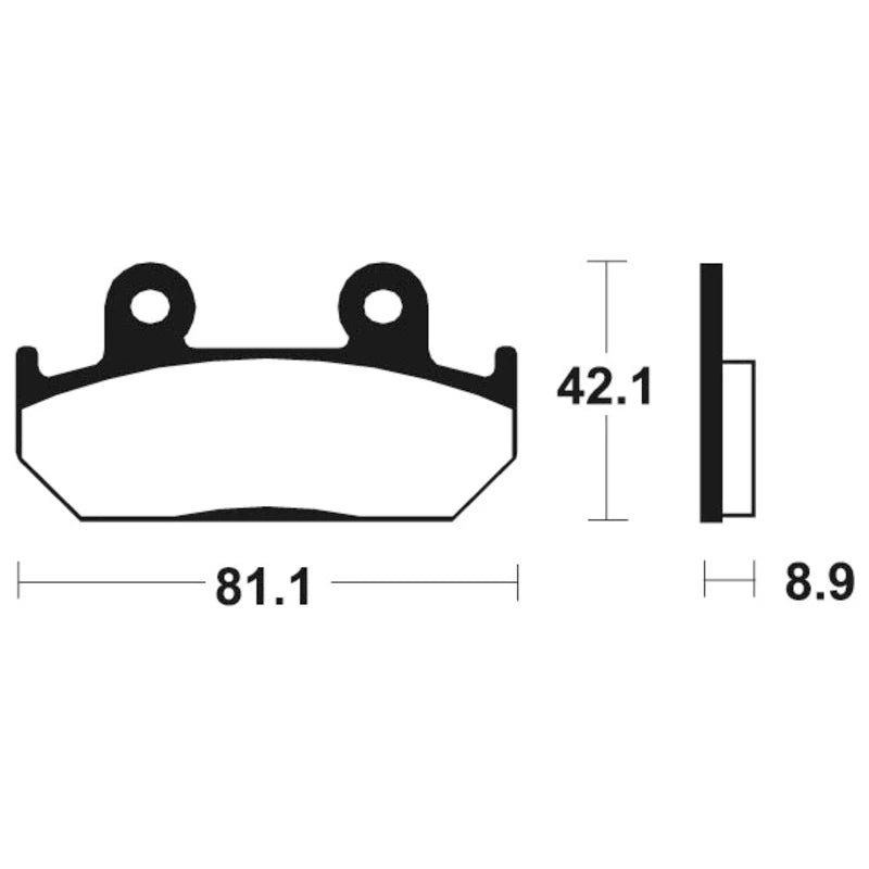 Bremsbeläge TECNIUM MA93 Organisch