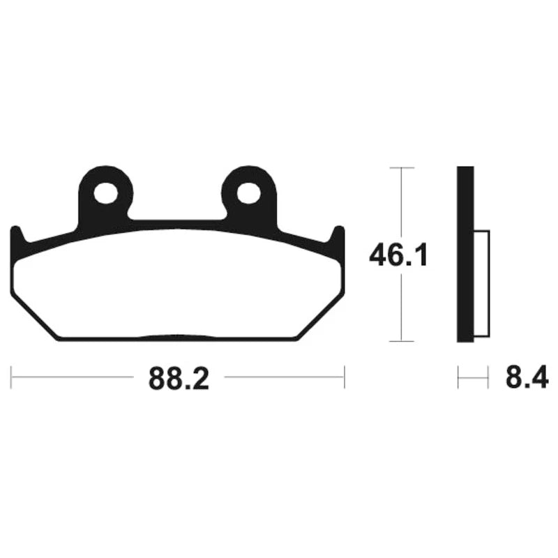 Bremsbeläge TECNIUM MF100 Sintermetall