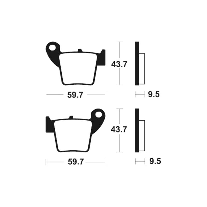 Bremsbeläge TECNIUM MO277 Sintermetall