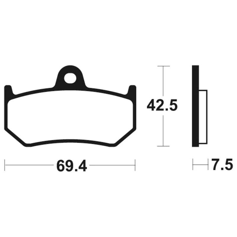 Bremsbeläge TECNIUM MR263 Sintermetall