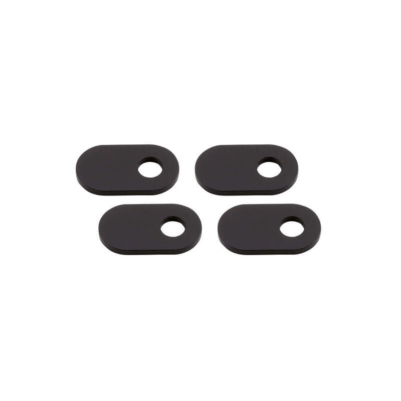 Blinker Montageplatten Highsider Smart schwarz, Alu, 35x20 mm, Ø 8 mm, Ducati