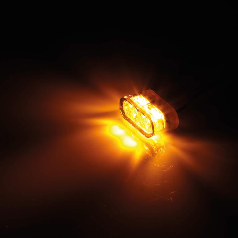 LED-Blinker Module mit Rück- & Bremslicht Highsider Little Star-MX Pro, Getönt