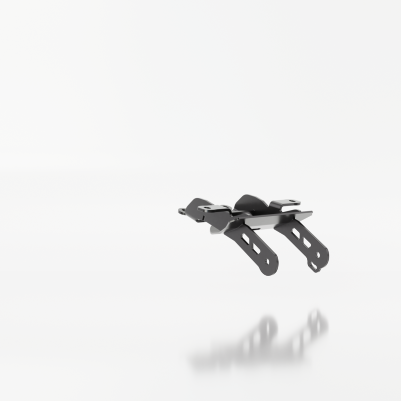 Kennzeichenhalter HIGHSIDER AKRON-RS PRO für Triumph Trident 660 (21-25)