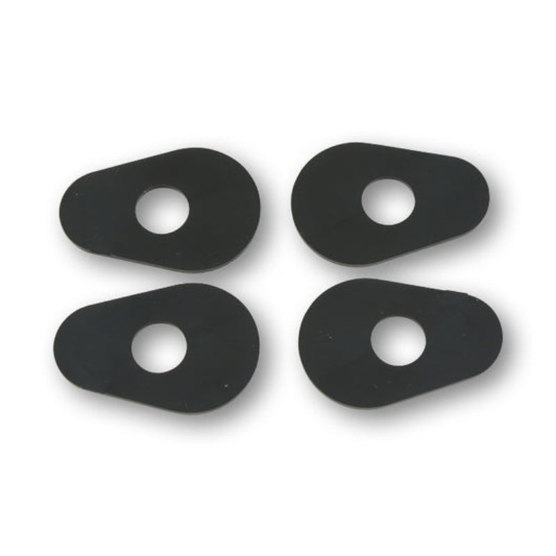 Blinker Montageplatten Highsider Smart schwarz, ABS, 40x21 mm, Ø 10 mm, Yamaha