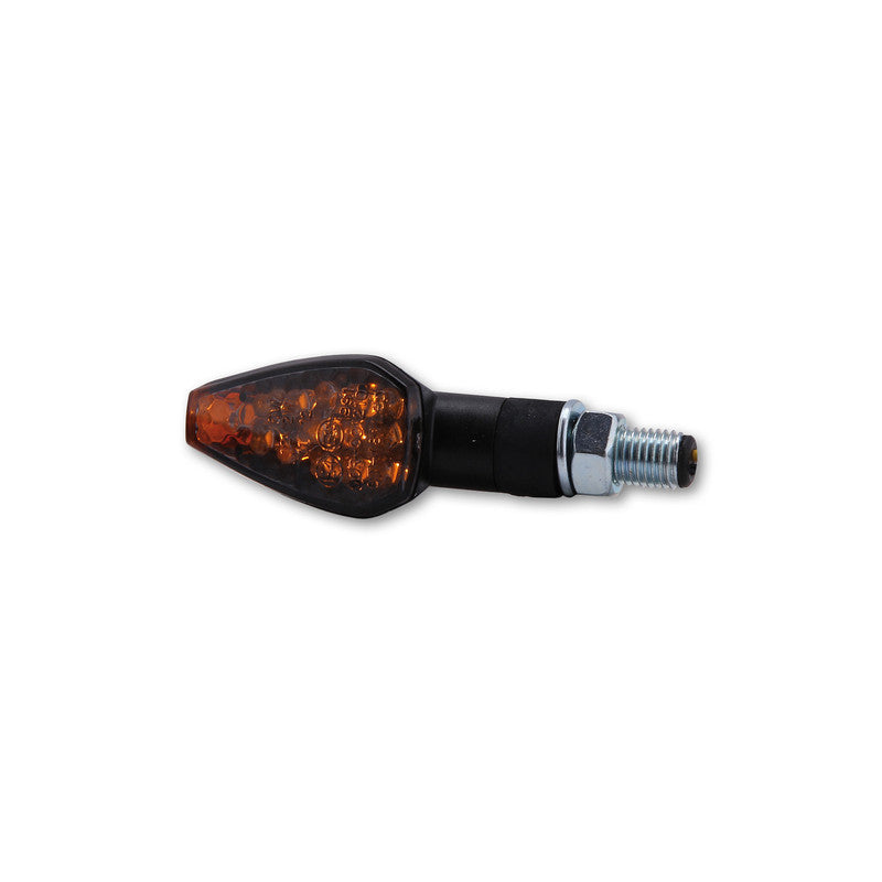 LED Blinker HIGHSIDER Smart Peak kurz, Schwarz, Getönt, E-geprüft
