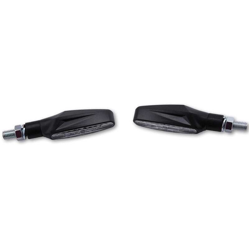 LED Blinker HIGHSIDER Smart Stix, Schwarz, Getönt, E-geprüft