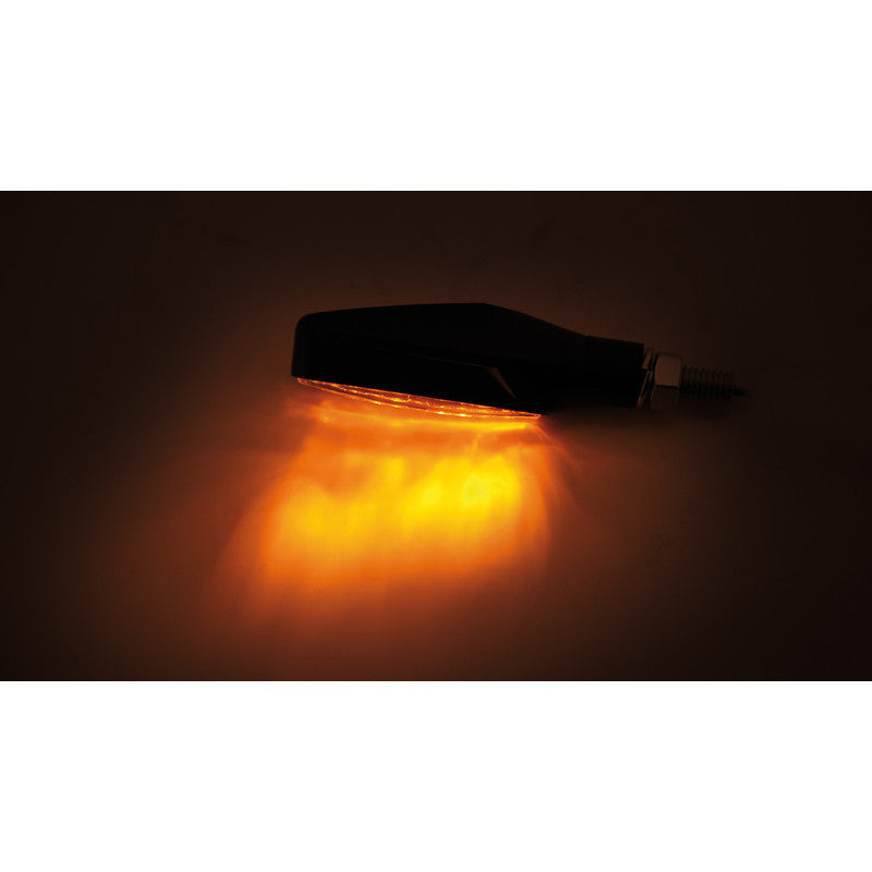 LED Blinker HIGHSIDER Smart Stix, Schwarz, Getönt, E-geprüft