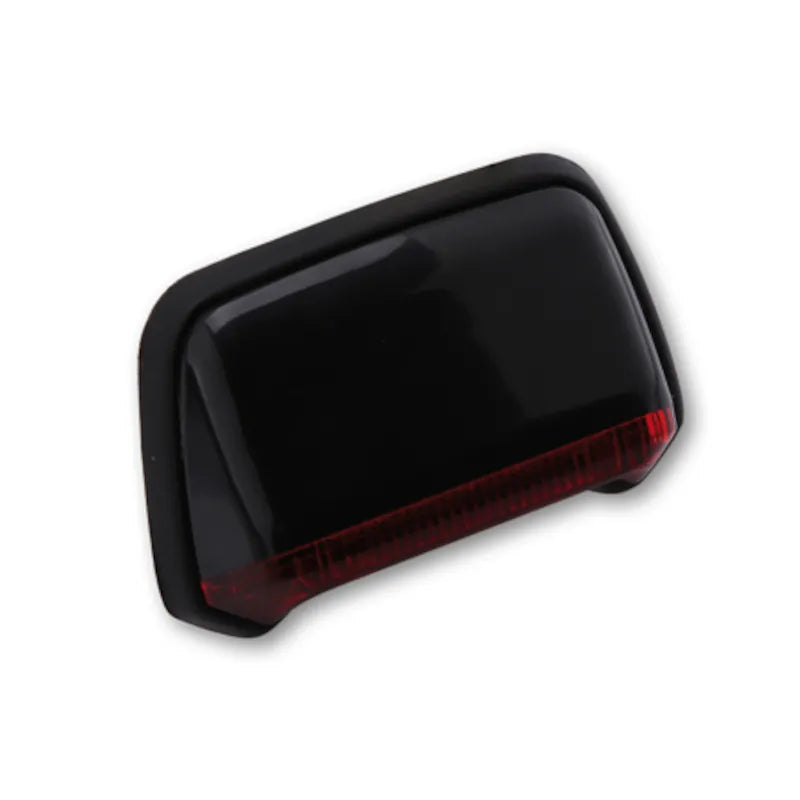 LED-Rücklicht Highsider Smart Fender, Schwarz, Glas Rot, E-geprüft, 91x60 mm