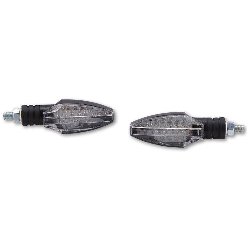 LED Blinker HIGHSIDER Smart Como, Schwarz, Klar, E-geprüft