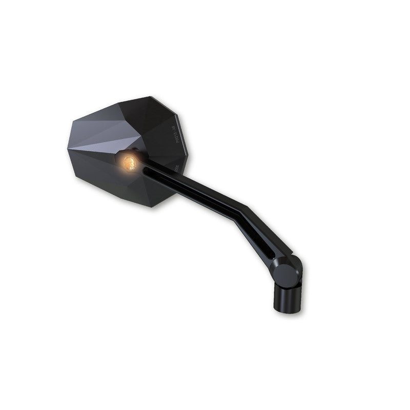 Lenkerspiegel Paar Highsider Pro Stealth-X2 mit LED Blinker, E-geprüft, M10