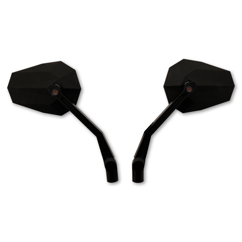 Lenkerspiegel Paar Highsider Pro Stealth-X2 mit LED Blinker, E-geprüft, M10