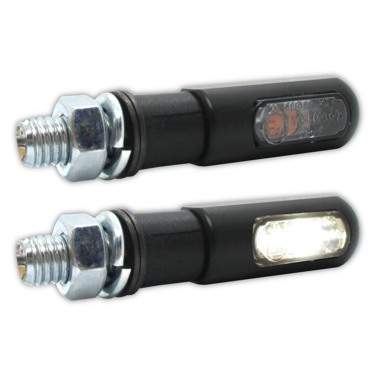LED-Blinker mit Positionslicht Progress-Line Heat 2in1 schwarz, E-geprüft