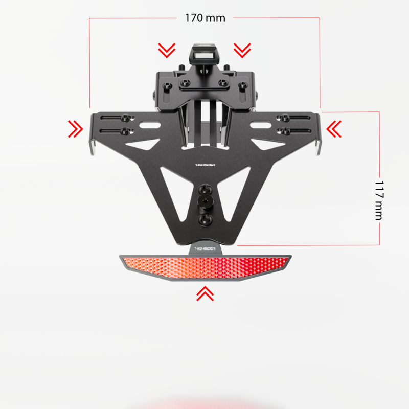 Motorrad Kennzeichenhalter HIGHSIDER AKRON-RS PRO
