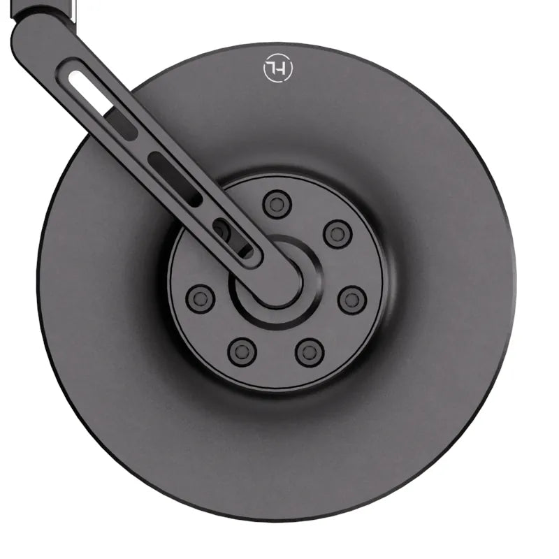 Lenkerendenspiegel Highsider Pro Conero 2 Black Edition, E-geprüft, Ø 22-30 mm