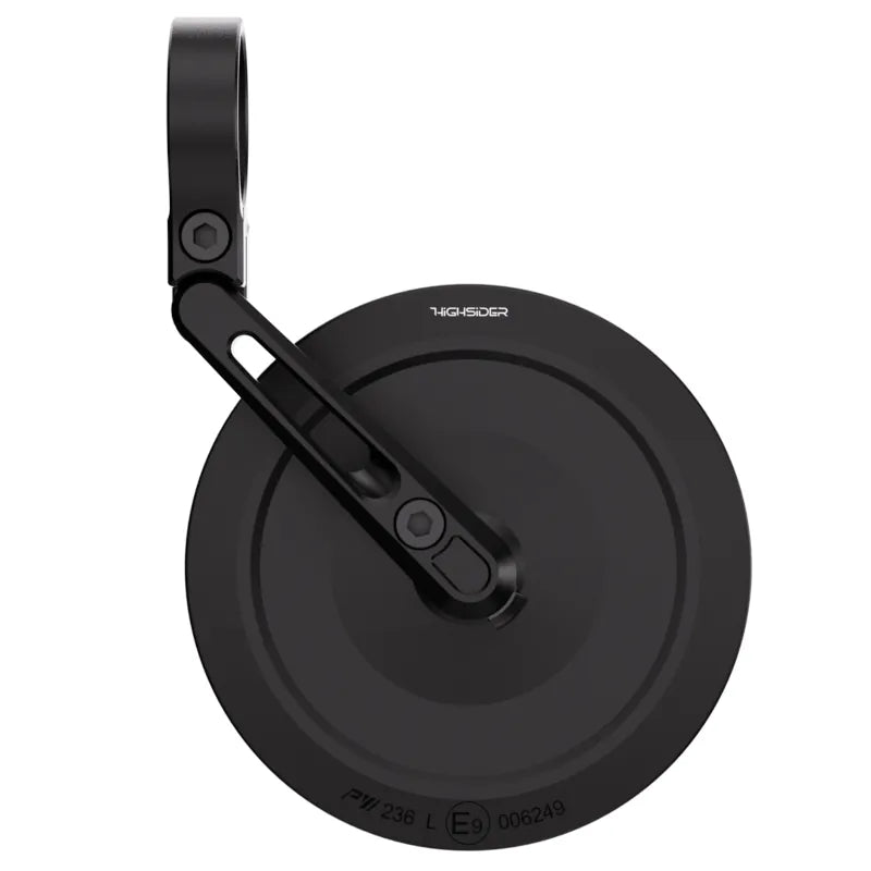 Lenkerendenspiegel Highsider Pro Montana-Slim, Schwarz, E-geprüft, Ø 22-30 mm