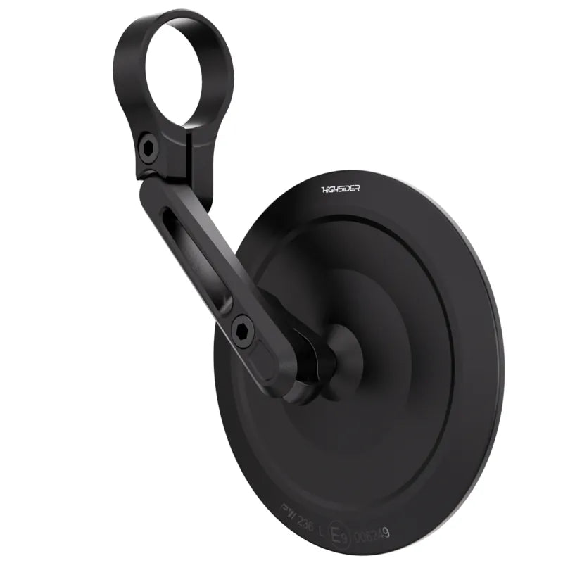 Lenkerendenspiegel Highsider Pro Montana-Slim, Schwarz, E-geprüft, Ø 22-30 mm
