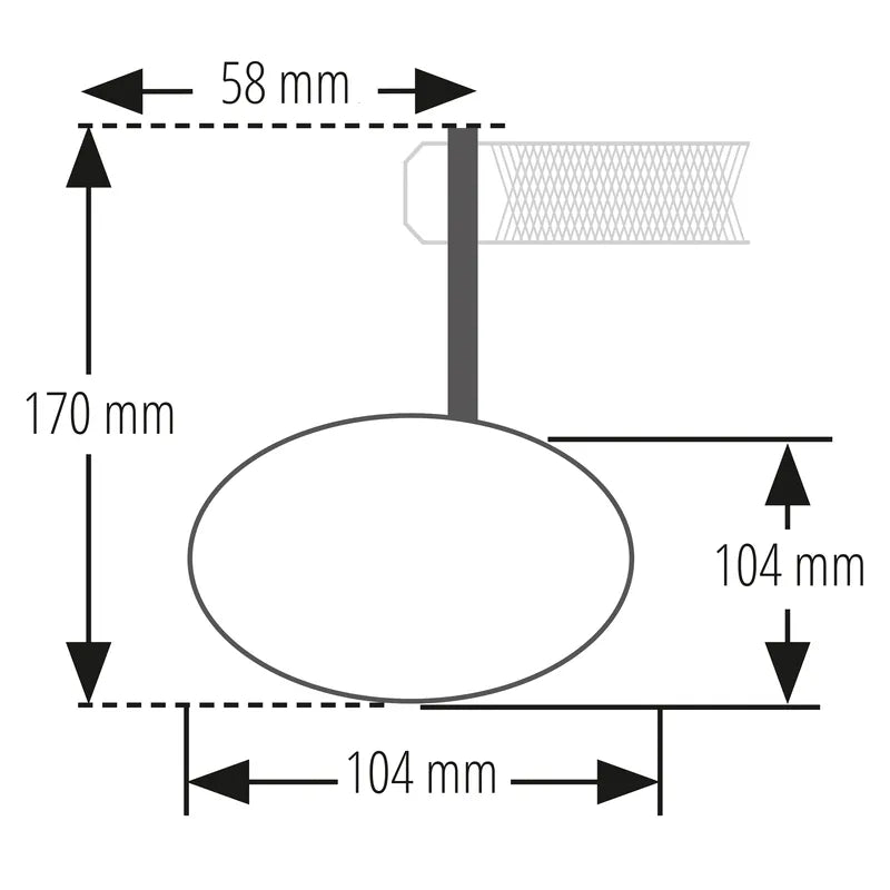 Lenkerendenspiegel Highsider Smart Circula-S, Schwarz, E-geprüft, Ø 22-30 mm