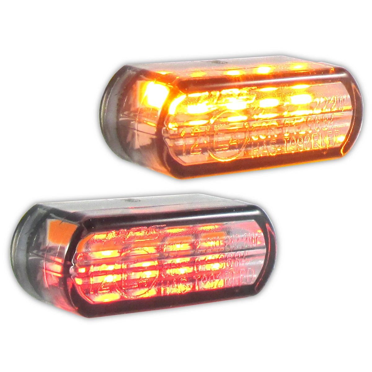 LED-Einbaublinker mit Rück- & Bremslicht Progress-Line Heat 3in1, E-geprüft