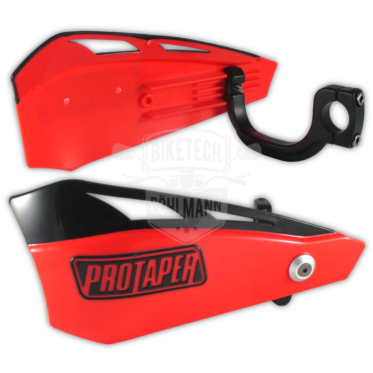Handprotektoren Satz ProTaper rot, Universal, inkl. Montagesatz