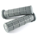 Lenkergriffe SINGLE DENSITY Full Waffle, hellgrau, für Quad & ATV Lenker