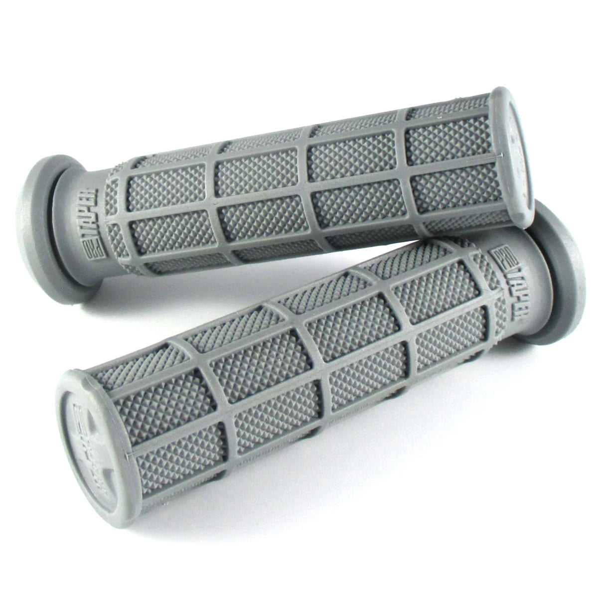 Lenkergriffe SINGLE DENSITY Full Waffle, Hellgrau, für Quad & ATV Lenker

