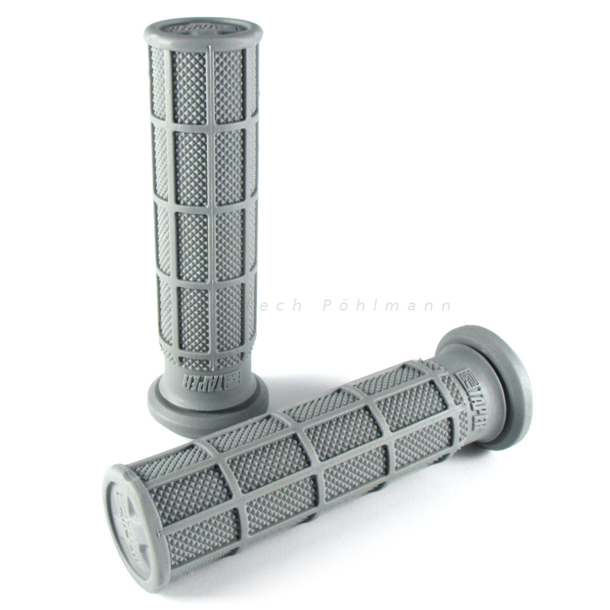 Lenkergriffe SINGLE DENSITY Full Waffle, hellgrau, für Quad & ATV Lenker