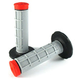 Lenkergriffe TRI DENSITY Half Waffle, Rot, für MX Lenker