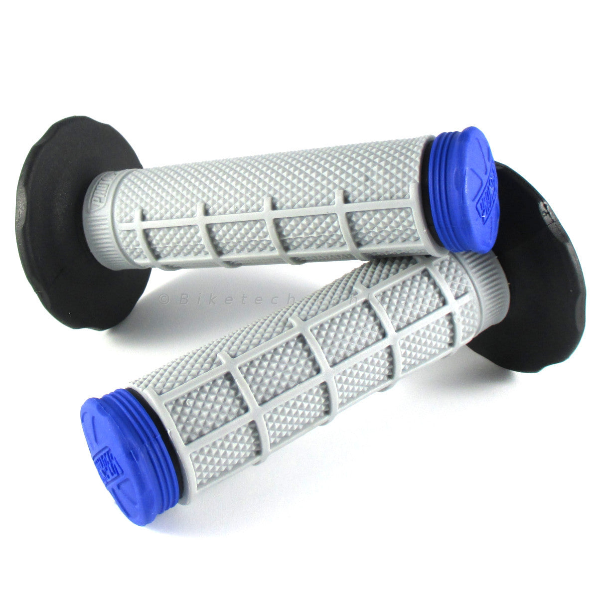 Lenkergriffe TRI DENSITY Half Waffle, blau, für MX Lenker