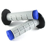 Lenkergriffe TRI DENSITY Half Waffle, Blau, für MX Lenker