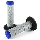Lenkergriffe TRI DENSITY Half Waffle, Blau, für MX Lenker