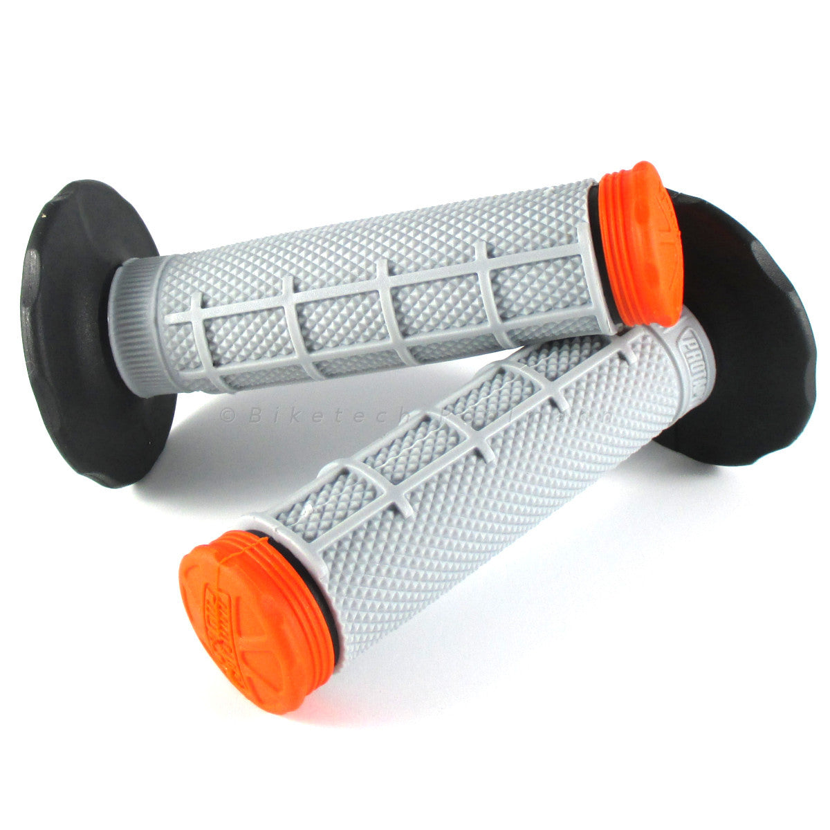 Lenkergriffe TRI DENSITY Half Waffle, orange, für MX Lenker